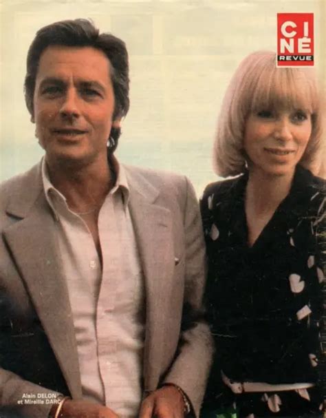 COUPURE DE PRESSE Clipping 1981 Poster Alain Delon Mireille Darc 26 X