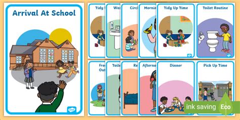 Daily Routine Posters For Preschool Children Teacher Made