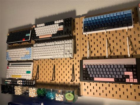 1 Pair Ikea Skadis Pegboard 25mm 3 Prong Accessory Mechanical Keyboard