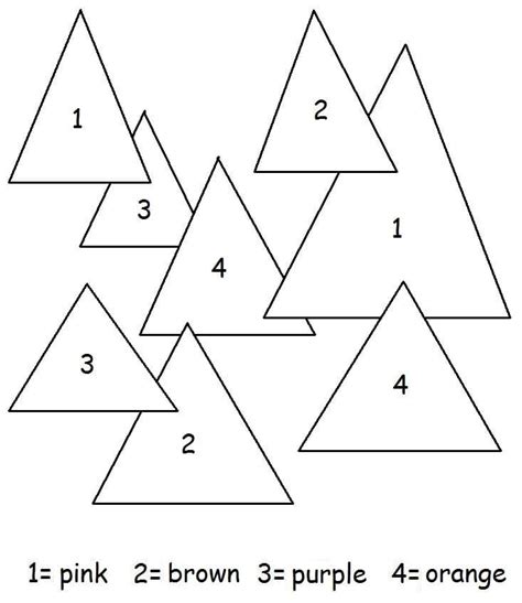 Coloring Pages Of Shapes And Numbers