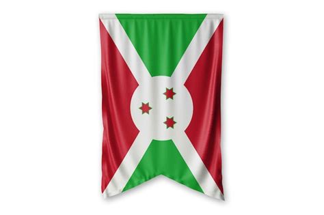 Premium Photo Burundi Flag Hang On A White Wall Background Image