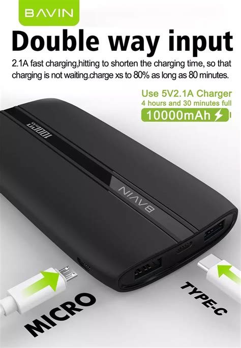 Buy Bavin Bavin Pc Mah Slim Size Portable Power Bank With Micro