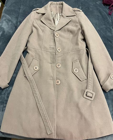 Trench Coat Em L Nude Casaco Feminino Nunca Usado Enjoei