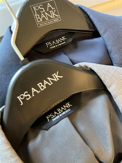 These two Jos. A Bank suits are made in different countries ...