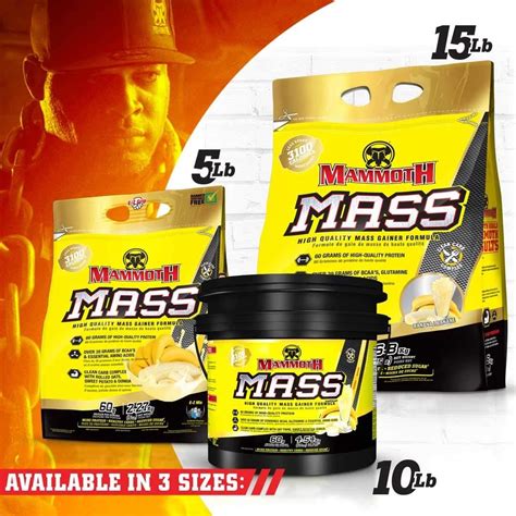 Mammoth Mass Weight Gainer High Calorie Protein Powder Workout