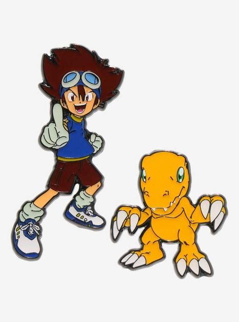 Digimon Tai & Agumon Enamel Pin Set | BoxLunch