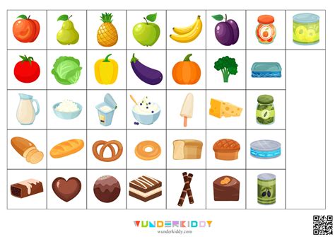 Printable Food Groups Sorting Mats Activity for Preschoolers