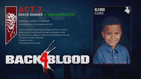 Back 4 Blood Act 2 Nightmare Completion 💀 Youtube