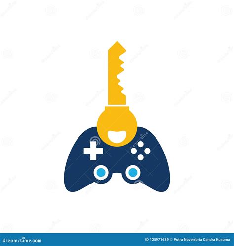 Key Game Logo Icon Design Stock Vector Illustration Of Gaming 125971639