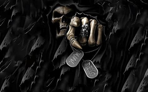 HD wallpaper: digital art, Grim Reaper, death, dark, spooky, skull, teeth | Wallpaper Flare