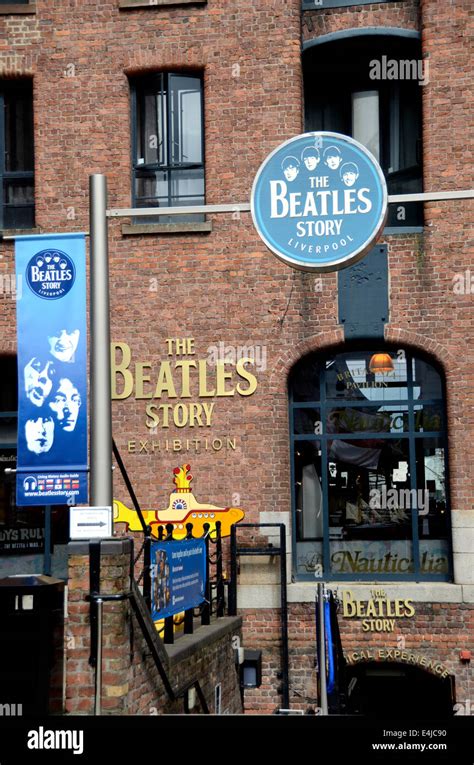 The Beatles Story Exhibition On Albert Dock Liverpool England UK Stock