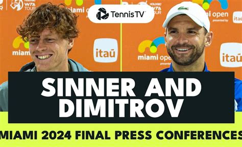 Jannik Sinner Grigor Dimitrov React To Miami 2024 Final VCP Tennis