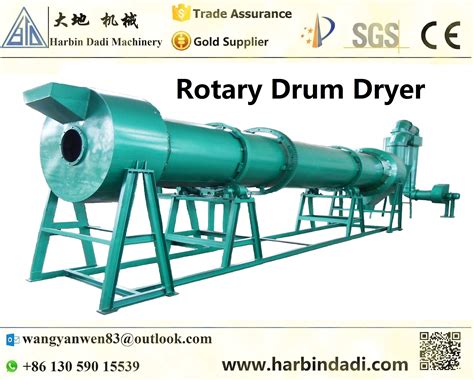 Rotary Drum Dryer For Organic Fertilizer Granulator Harbin Dadi Machinery