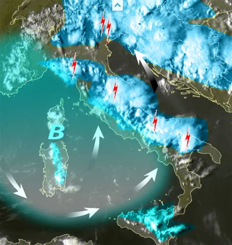 Il Nowcasting Di MeteoWeb Temporali In Diverse Zone D Italia Diversi