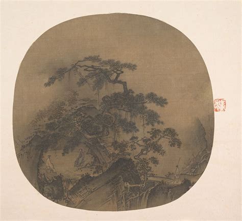 Unidentified Conversation In A Cave China Southern Song Dynasty