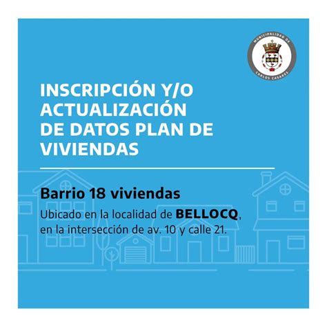 Municipalidad De Carlos Casares On Twitter Barrio 18viviendas