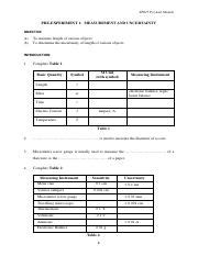 SP015 Pre Expt 1 Pdf SP015 Pre Lab Module PRE EXPERIMENT 1