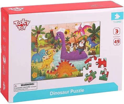 Tooky Toy Puzzle Para Ni Os De Dinosaurios Cuotas Sin Inter S