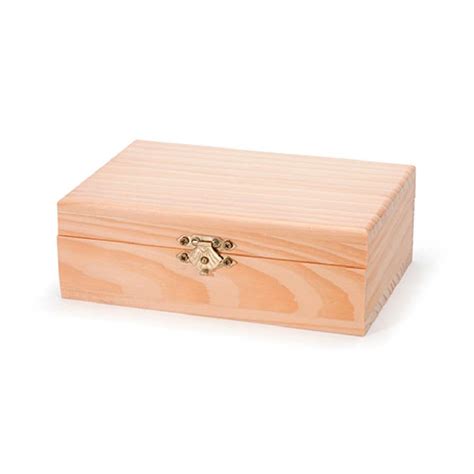 Buy Darice Unfinished Wood Craft Box Light Unfinished Wood With Clasp