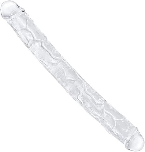 Amazon 11 8 1 3 Inches Small Double Dildo Crystal Jelly Realistic