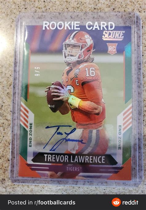 Trevor Lawrence Score Rookie In Sports Cards Collection Sports