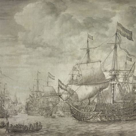 Pen And Ink Work By Willem Van De Velde The Elder Maritiem Museum