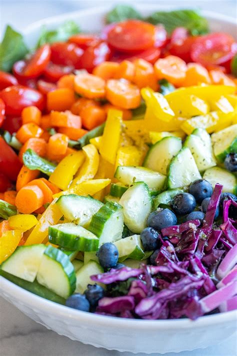 Rainbow Veggie Salad She Likes Food