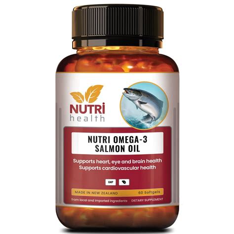 Nutri Omega-3 Salmon Oil Nutri Health New Zealand