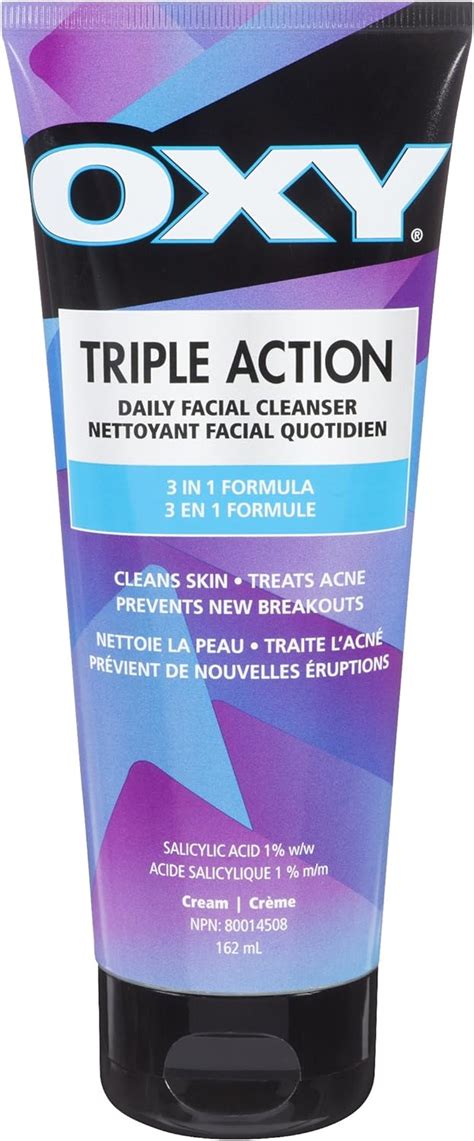 OXY Triple Action Daily Facial Acne Cleanser With Salicylic Acid For