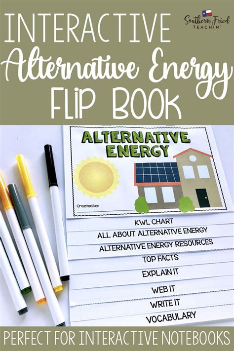 Alternative Energy Interactive Flip Book Critical Thinking Thinking