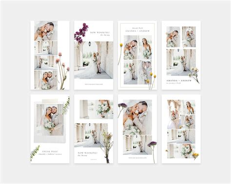 Wedding Instagram Stories Bundlestory Templateinstagram Etsy