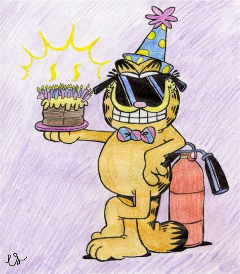 A Garfield birthday wish by lambini on DeviantArt