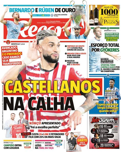 Record Capa da Edição de domingo 11 de junho 2023