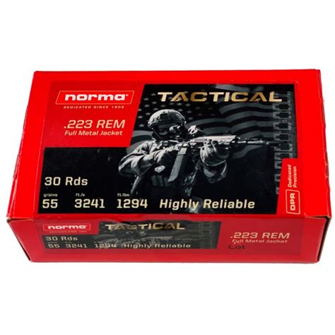 Buy Norma Tactical Rem Gr Fmj Rd Box Online Coastal Firearms