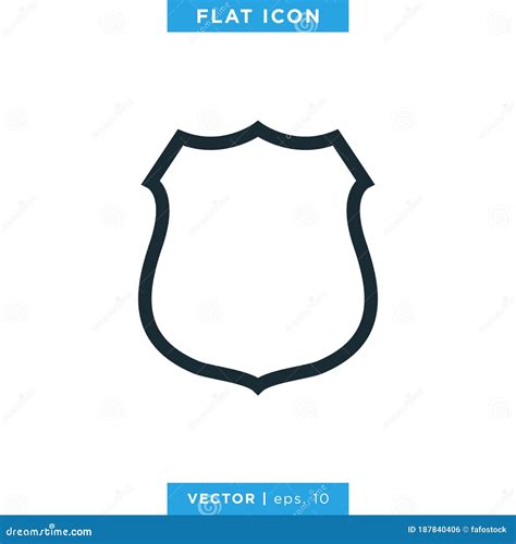 Sheriff Badge Shield Icon Logo Design Template. Stock Vector ...