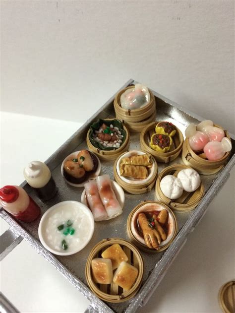 Miniature Dim Sum Cart By Erinminiatures On Deviantart Miniature Food