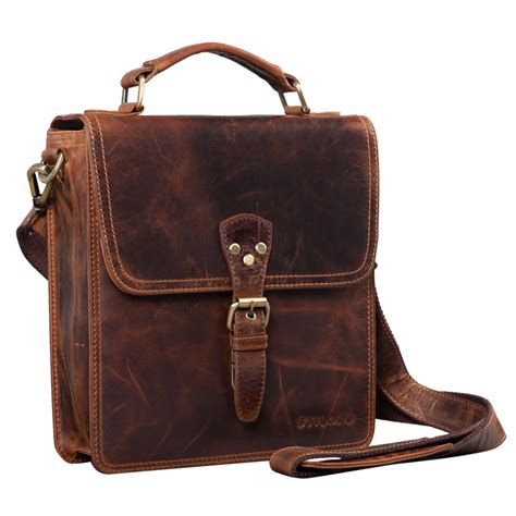 Alexian Leder Schultertasche Herren Klein Stilord