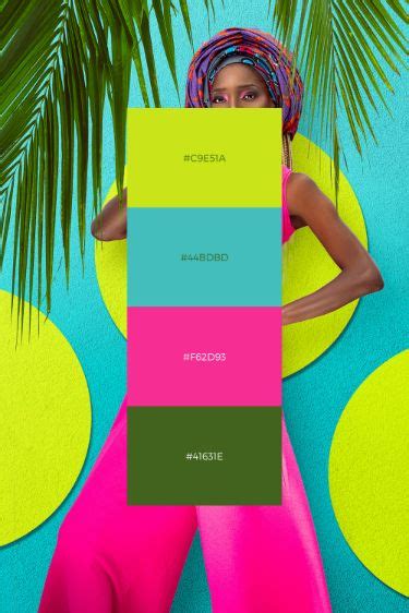 Bright And Bold Paleta Inspirada En El Mundo Tropical En