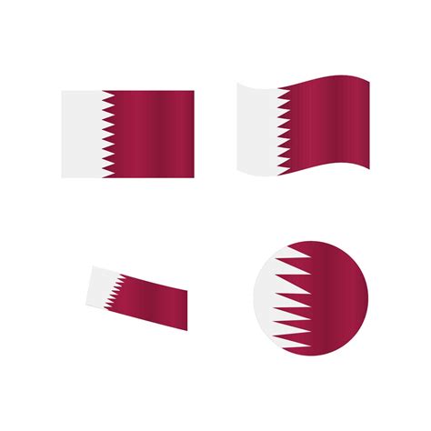 qatar flag vector design 11848005 Vector Art at Vecteezy