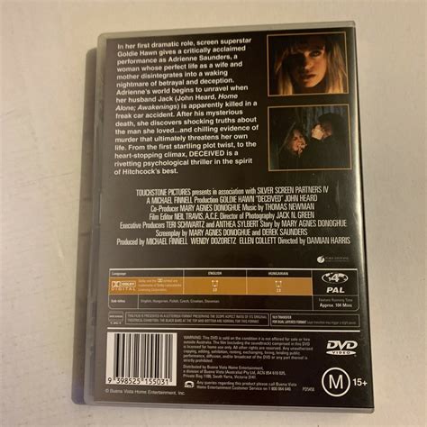 Deceived Dvd 1991 Goldie Hawn Region 42 Retro Unit