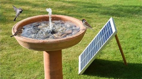 DIY Solar Fountain & Birds Bath | Easy Garden Fountain - YouTube | Diy ...