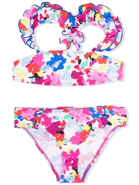 Il Gufo Bikini Mit Blumen Print Wei Farfetch De