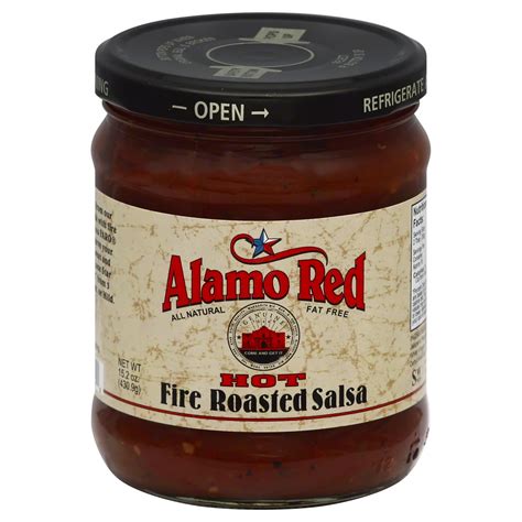 Alamo Red Hot Fire Roasted Salsa Shop Salsa And Dip At H E B