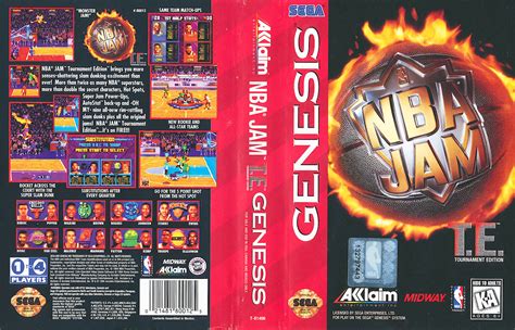 Nba Jam Tournament Edition Sega Genesis Bit Dpi Box Scan