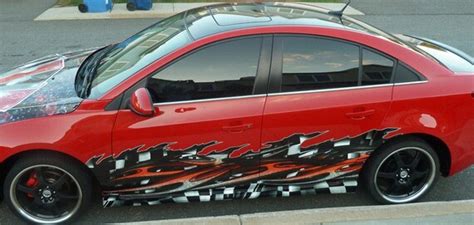 Tribal Checkered Flag Car Racing Vinyl Wrap Kit Etsy