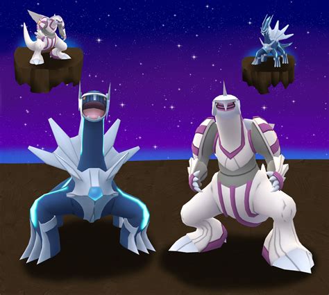 Dialga and Palkia by t-me1 on DeviantArt