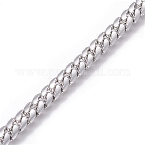 Wholesale Tarnish Resistant Stainless Steel Cuban Link Chains