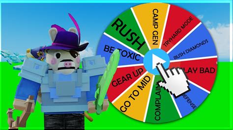 The WHEEL Decides My STRATEGY In Roblox BedWars YouTube