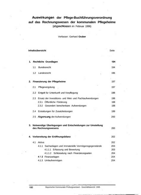 Pdf Auswirkungen Der Pflege Buchf Hrungsverordnung Auf