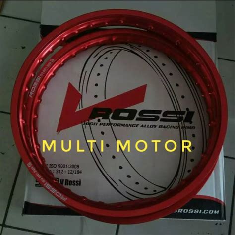 Jual Velg Rossi Wm Set Depan Belakang Ukuran Warna Merah